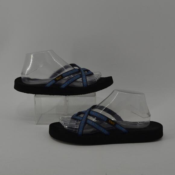 Teva Women's Olowahu flip-flop sandal Kaleidoscope Blissful Blue - Picture 2 of 16